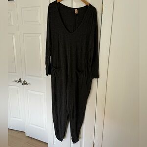 Smash + Tess grey long sleeve romper, XL